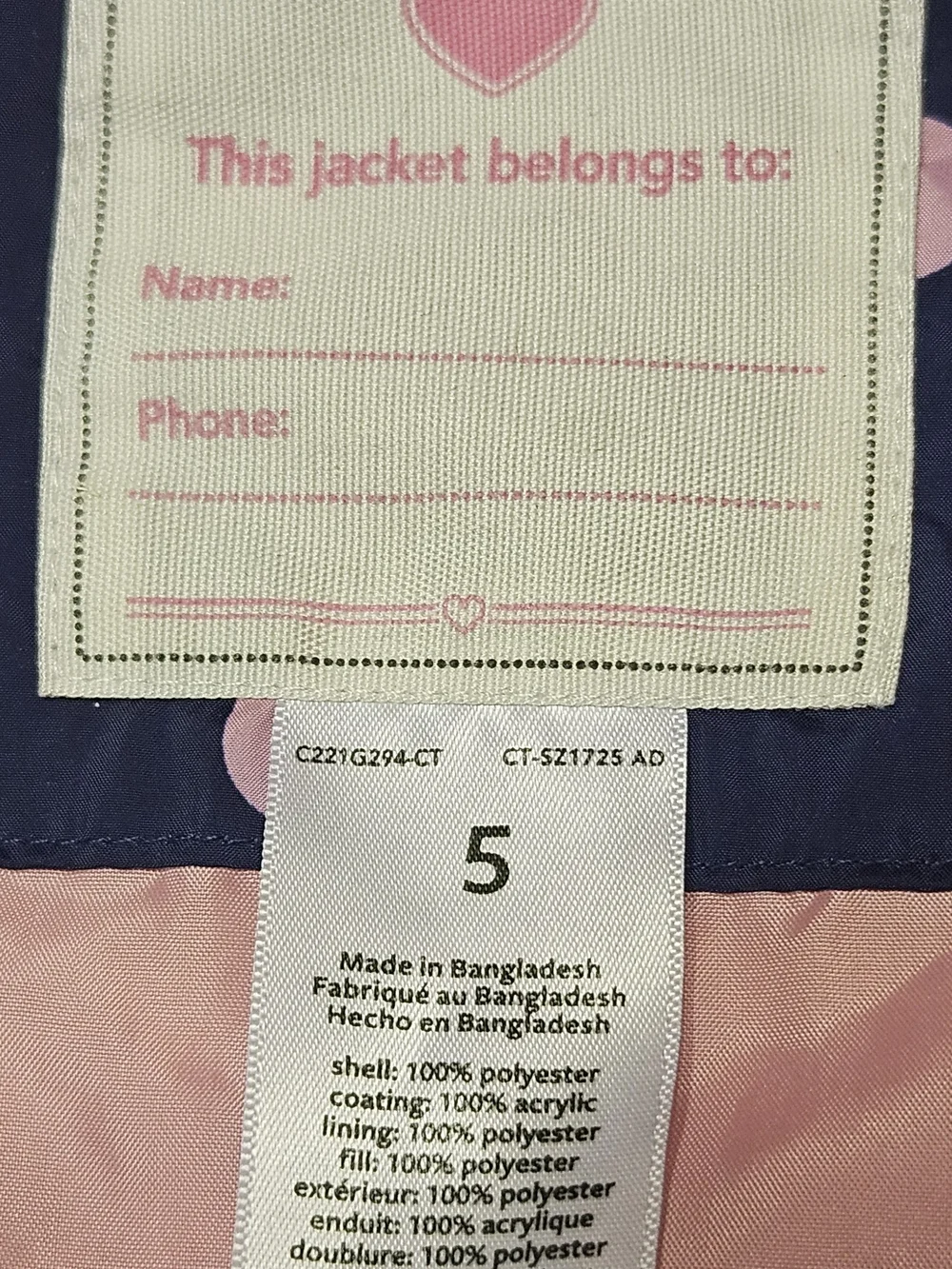 Carters warm hooded
